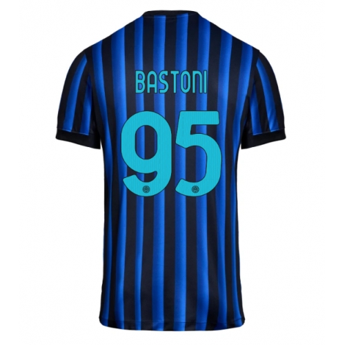 Billige Fotballdrakt Inter Milan Alessandro Bastoni #95 Replika Hjemmedrakt 2025-26 Kortermet Billige Fotballdrakt Inter Milan Alessandro Bastoni #95 Replika Hjemmedrakt 2025-26 Kortermet